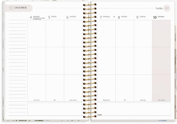 Life Organizer 2027 Blommor