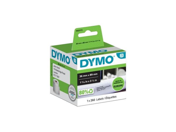 Etikett DYMO LW 36x89mm 260/fp