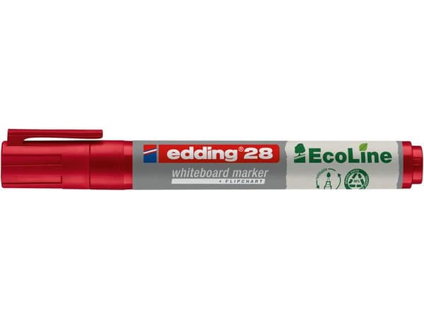Whiteboardpenna EDDING Eco 28 röd 10st