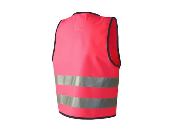 Reflexväst Barn med Kardborre S rosa