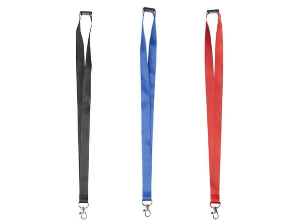 Nyckelband CARDKEEP karbinhake svart 10st