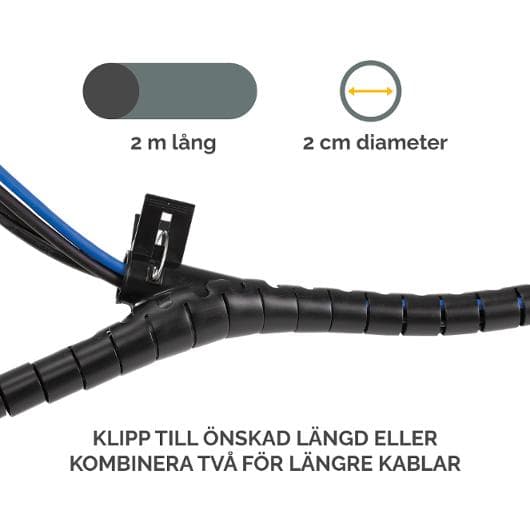 Kabelsamlare FELLOWES Cablezip svart