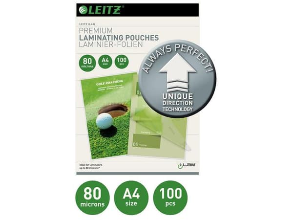Laminat LEITZ UDT A4 80mic klar 100/fp