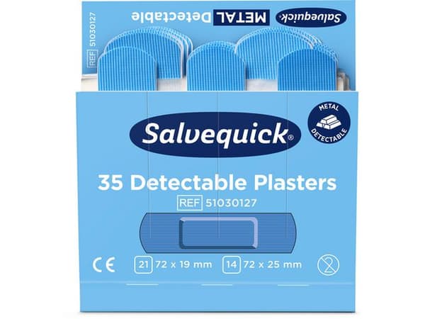 Plåster Detectable refill blå 35/fp 6st