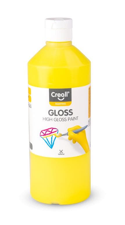 Glansfärg CREALL Gloss 500ml gul