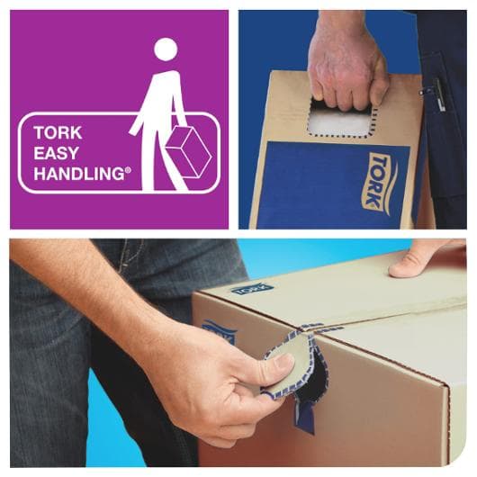Handduk TORK Pre H1 2-lag vit 6/fp