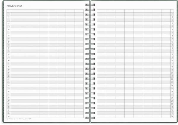 Kalender Study Twist A5 grön 26/27