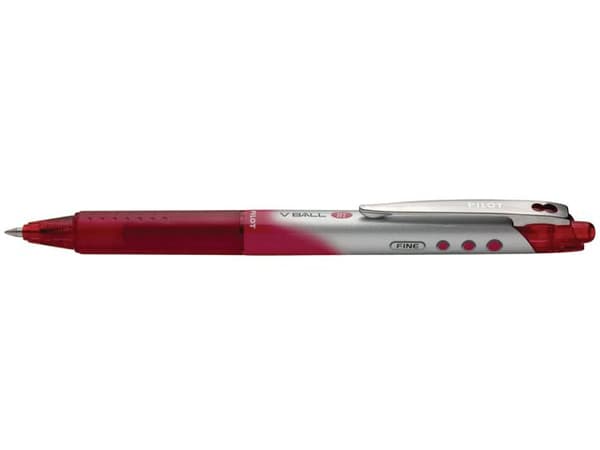 Bläckkulpenna PILOT Hi-Tec V5 RT röd 12st