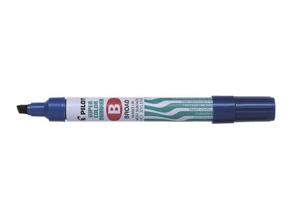 Märkpenna PILOT Super Color B blå 12st