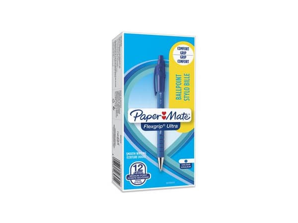 Kulpenna PAPER MATE FlexGrip 1,0 blå 12st
