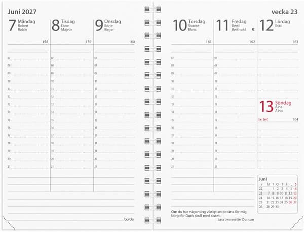 Kalender Prestige refill 2027