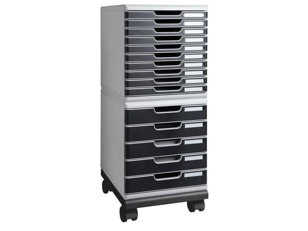 Hjulsats EXCOMPTA MODULODOC serie svart