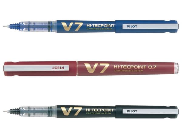 Bläckkulpenna PILOT Hi-Tec V7 blå 10st
