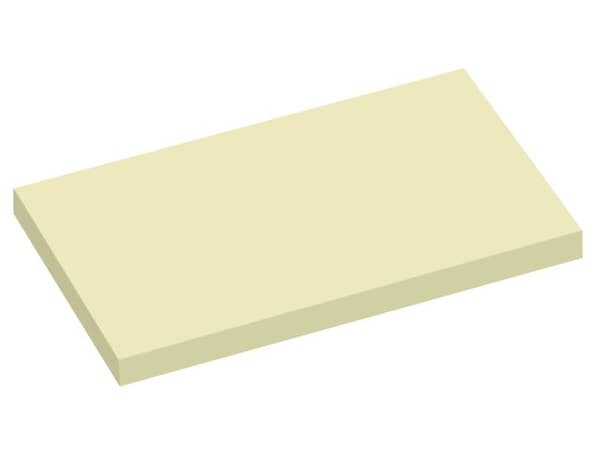 Notes INFO NOTES 75x125mm gul 12st