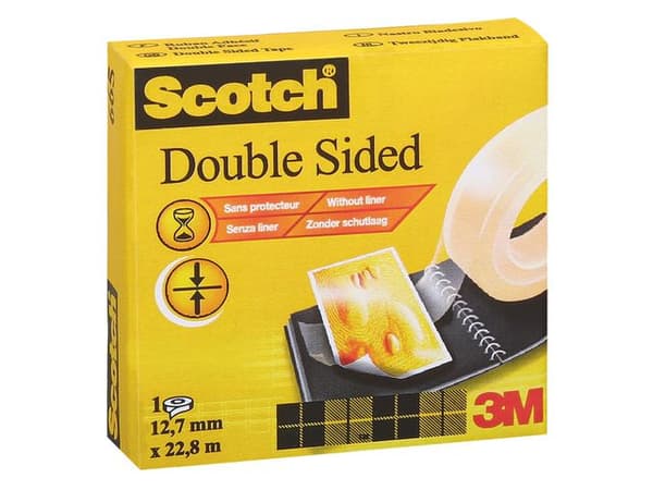 Dubbelhäftande tejp SCOTCH 22,8mx12,7mm