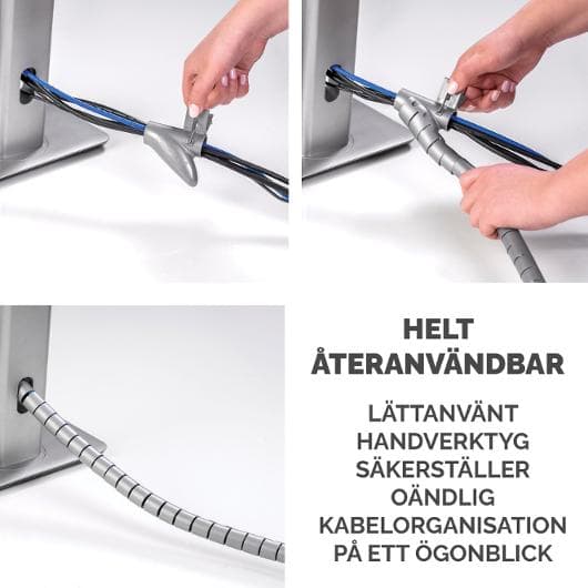 Kabelsamlare FELLOWES CableZip silver