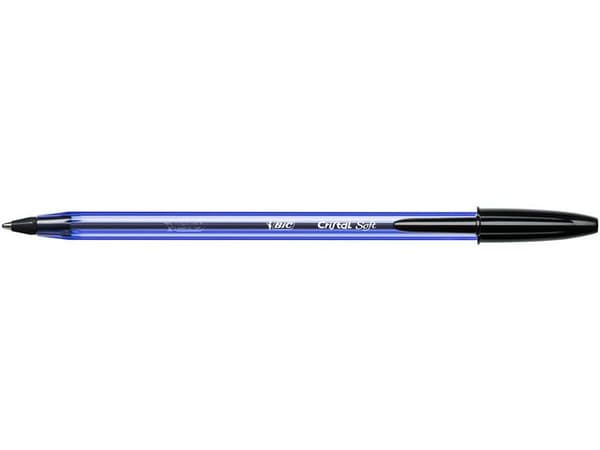Kulpenna BIC Cristal Soft 1,2 svart 50st