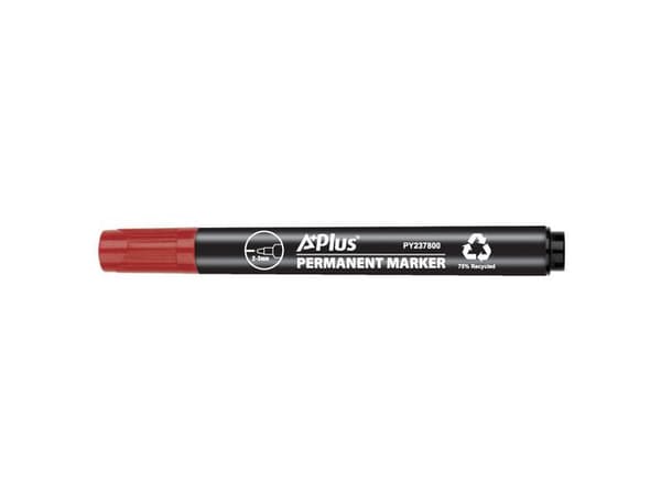 Märkpenna A PLUS eco rund 1-3mm röd 10st