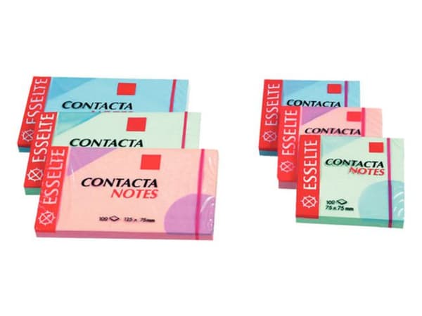Notes ESSELTE Contacta 75x75mm 12st
