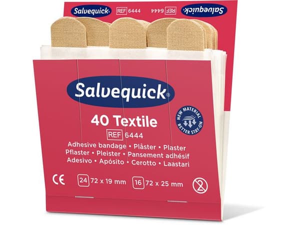 Plåster SALVEQUICK refill textil 40/fp 6st