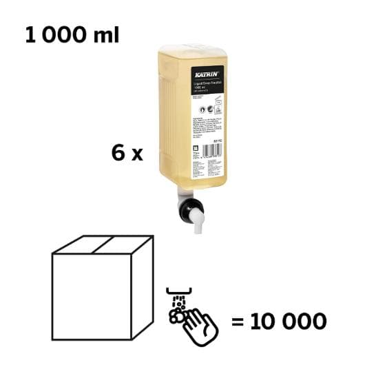 Tvål KATRIN Neutral 1L 6st