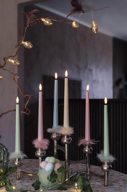 Antikljus STAR T LED Candy 26cm blå 2/fp