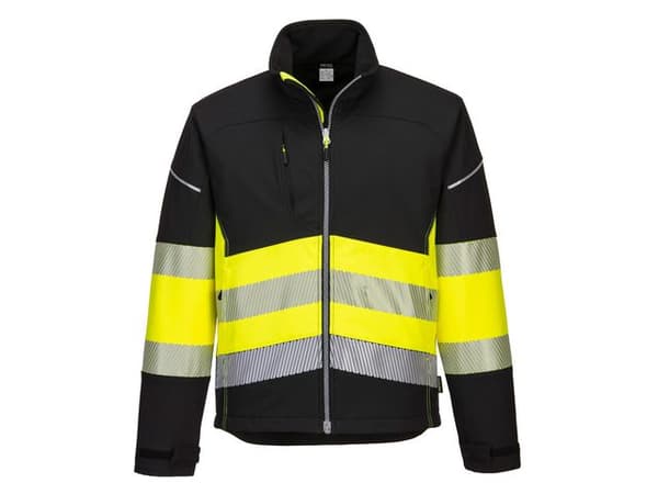 Varselsoftshell 3L PW375 Hi-Vis Kl 1 XS