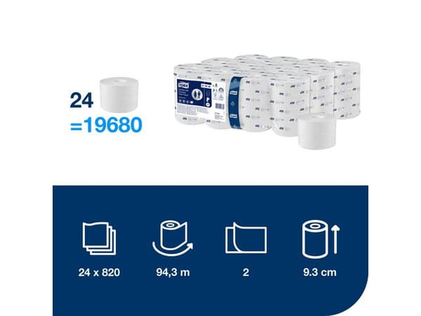 Toalettpapper TORK Adv T7 2-lag 24/krt