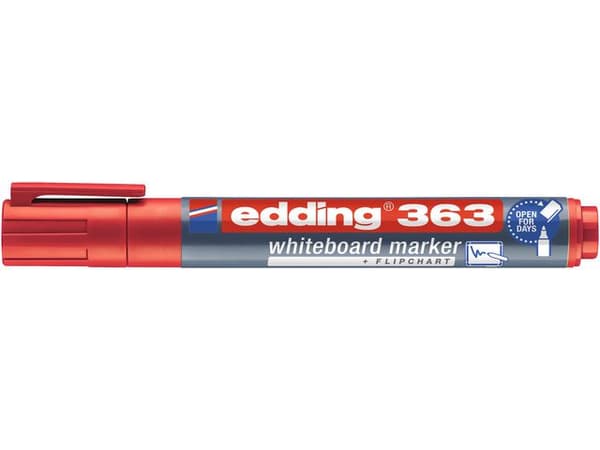 Whiteboardpenna EDDING 363 röd 10st