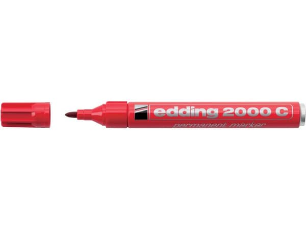Märkpenna EDDING 2000C röd 10st
