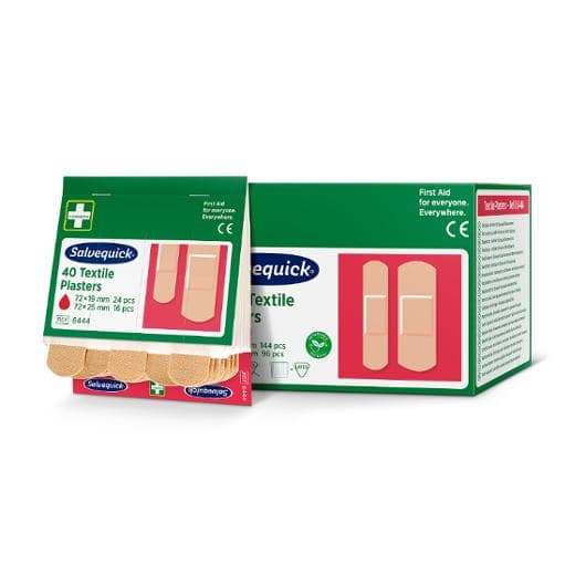 Plåster SALVEQUICK refill textil 40/fp 6st