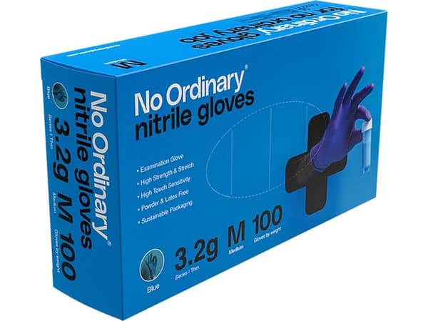 Nitrilhandske NO ORDINARY blå M 100/fp