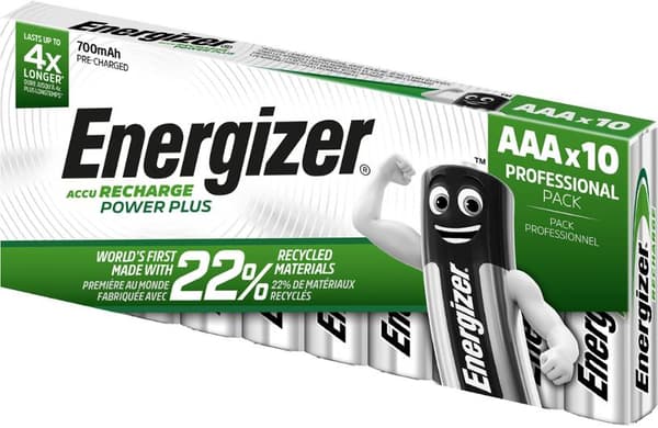 Batteri Laddbar ENERGIZER P-P AAA 10/fp