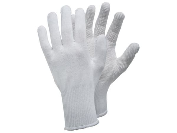 Textilhandske TEGERA 921 noppor vit 8 12st