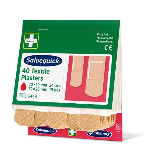 Plåster SALVEQUICK refill textil 40/fp 6st