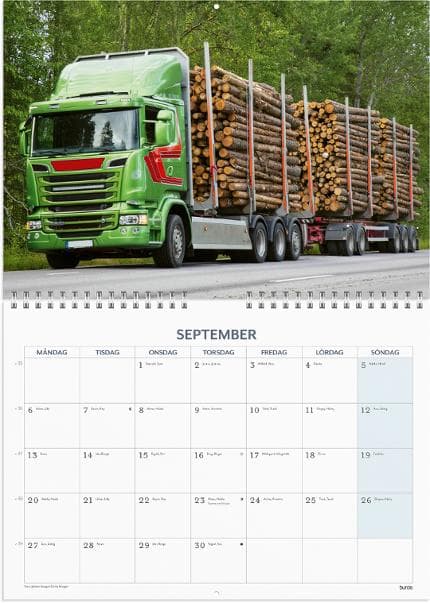 Väggkalender Stora Maskiner 2027