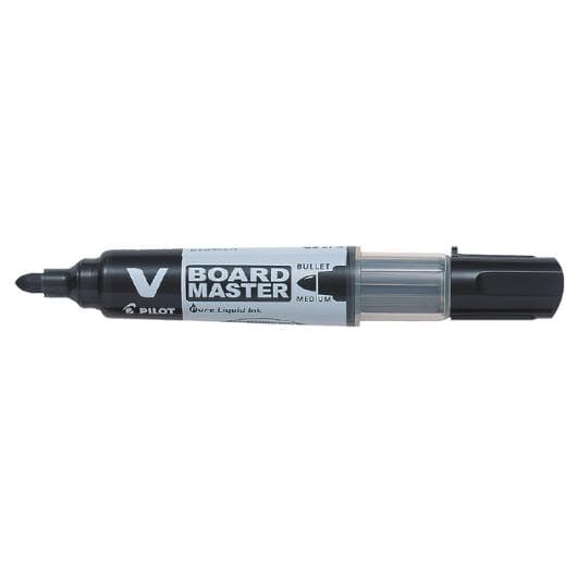 Whiteboardpenna PILOT V Board rund svart