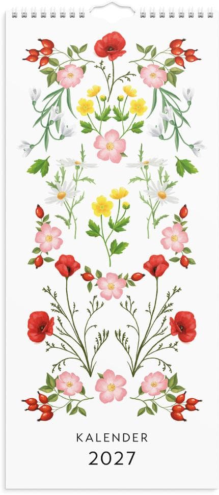 Väggkalender Lilla Blomsterkal 2027