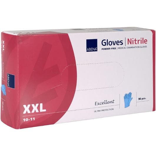 Nitrilhandske AQL 1,0 puderfri 2XL 90/fp