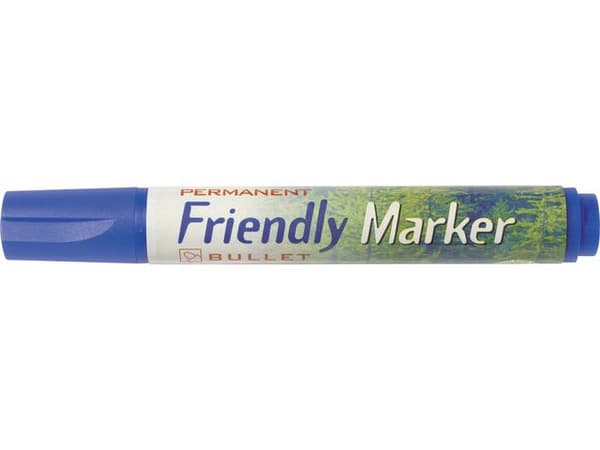 Märkpenna FRIENDLY rund blå 10st