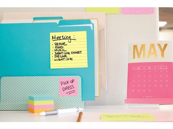 Notes POST-IT linjerat 102x152mm gul 6st