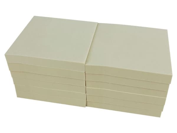 Notes LYRECO recycled 76x76mm gul 12/fp