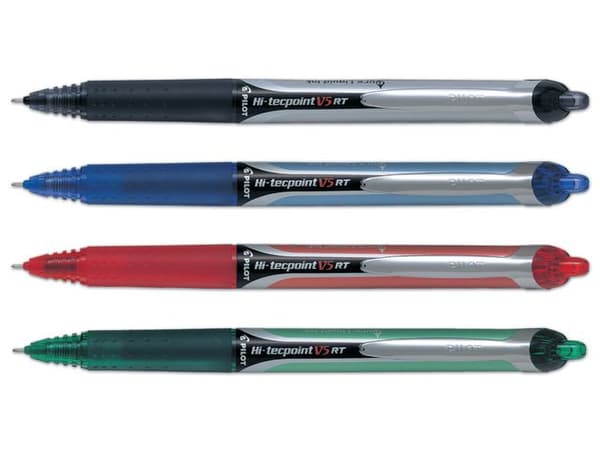 Bläckkulpenna PILOT Hi-Tec V5 RT svart 12st