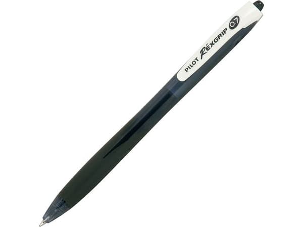 Kulpenna PILOT RexGrip fine 0,7 svart 10st