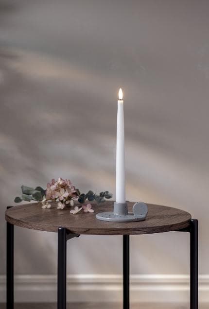 Ljusstake Plate grå