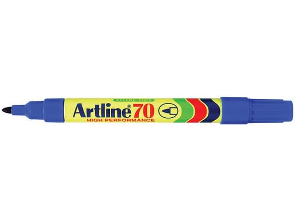 Märkpenna ARTLINE 70 perm. 1,5mm blå 12st