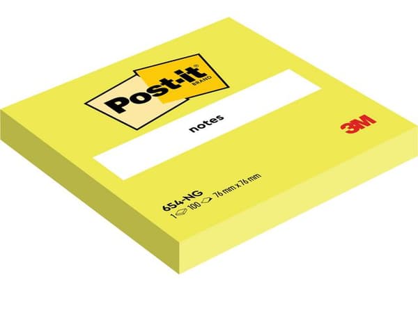Notes POST-IT neon 76x76mm grön 6st