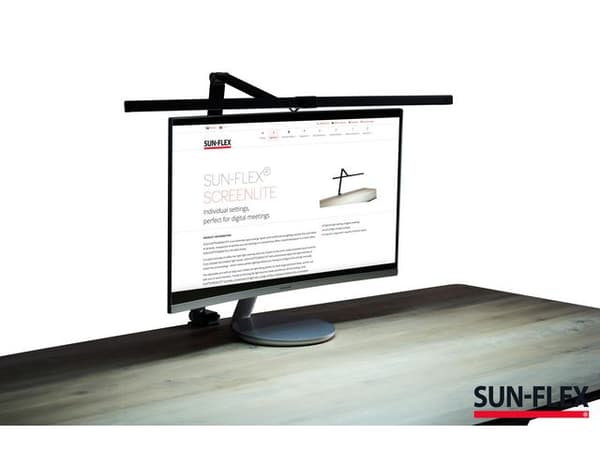 Lampa SUN-FLEX Screenlite LED svart