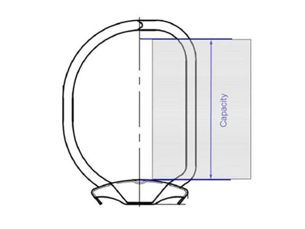 Ringpärm A4 D-ring: 45mm PP ficka vit