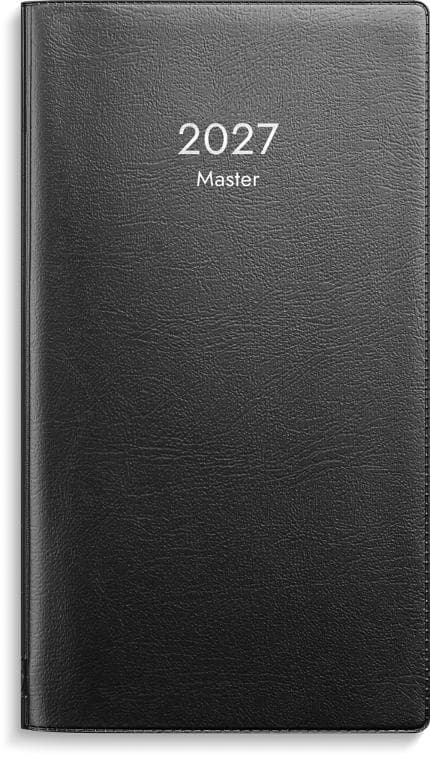 Kalender Master 2027 plast svart
